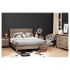 Munich 2 - Drawer Nightstand - Weathered Oak and Matte Black - South Shore - 4 of 4