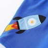 MyKids-Usa Summer Arrival Kids Boys Cotton Casual Style Cartoon Rocket Pattern Shorts - 3 of 4