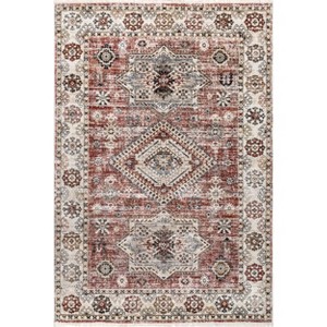Nuloom Deandra Oriental/Persian 4x6 Indoor Area Rug for Living Room Bedroom Dining Room Kitchen, Rust/Ivory - 1 of 4