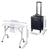 Byootique Manicure Table Nail Desk & Rolling Makeup Train Case Kit - 3 of 4