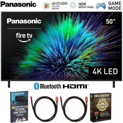 Panasonic 50-Inch LED 4K Ultra HD Smart Fire TV with Extended Protection Bundle