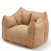 NicBex Chenille Fabric Bean Bag Chair with High-Resilience Foam,Lazy Sofa Chair with Handle Design and Armrest,Lounge Chair for Living Room - 2 of 4