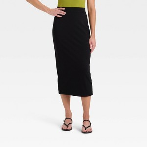 Women's Compression Midi A-Line Skirt - A New Day™ - 1 of 4