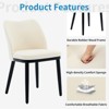 Dining Chairs Set of 2， Upholstered Fabric Dining Room Side Chairs, Modern Dining Chairs with Padded Seat， Modern Dining Chairs for, Kitchen, Cafe - 3 of 4