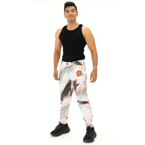 NFL Cleveland Browns Zubaz Men's Confetti Screen Print Pants - L