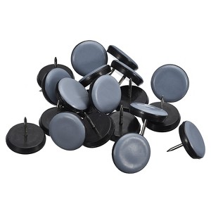 Unique Bargains Nail-on Round Chair Leg Protectors for Carpet Hardwood Floors - 1 of 4