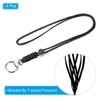 Unique Bargains Braided Wrist Polyester Keychain Wallets ID Cards Lanyard with Hook 3 Pcs - 3 of 4