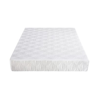 Vynxaria Cooling Extra Firm Gel-Infused Memory Foam Mattress, High-Density 8-Inch, Eco-Friendly Boxed, Moisture-Resistant Cover Optional, White