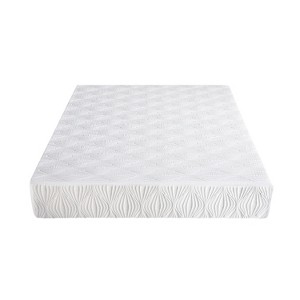 Vynxaria Cooling Extra Firm Gel-Infused Memory Foam Mattress, High-Density 8-Inch, Eco-Friendly Boxed, Moisture-Resistant Cover Optional, White - 1 of 4