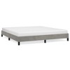 vidaXL Luxurious California King Bed Frame in Light Gray Velvet with Strong Plywood Slats and Supportive Legs - 3 of 4