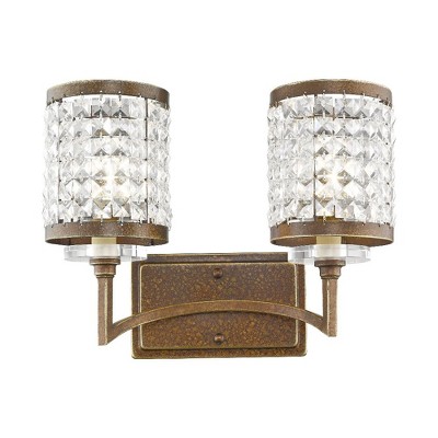 Livex Lighting Grammercy 2 - Light Vanity in  Hand Painted Palacial Bronze
