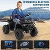 12V Electric Ride on Toys for Kids with Remote Control, Kid ATV with LED & Bluetooth, Dual 45W Motors & 3 Speed Electric Car for Kids - 4 of 4