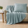 Ink+Ivy 26"x26" Oversized Bree Knit Euro Square Throw Pillow Cover Light Blue: Acrylic, Machine Washable, Hidden Zipper - 2 of 4