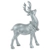 Northlight Standing Glitter Reindeer Christmas Decoration - 10.75" - Silver Finish - image 4 of 4