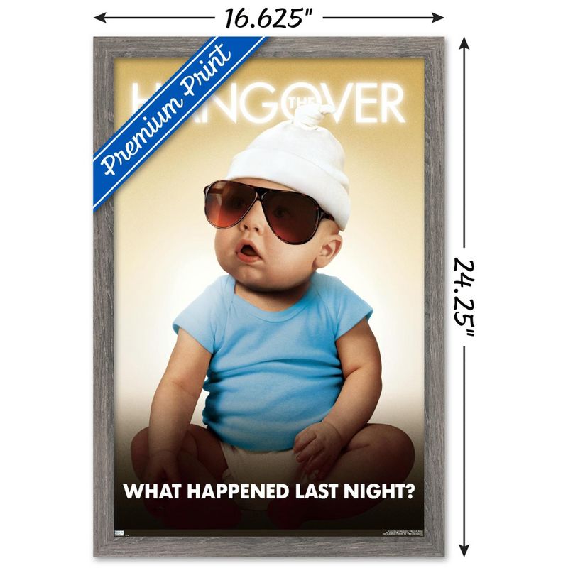 Trends International The Hangover - Baby One Sheet Framed Wall Poster Prints, 3 of 7