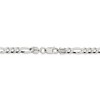 Black Bow Jewelry 5.5mm Sterling Silver Flat Figaro Chain Bracelet - 3 of 4