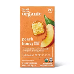 Organic Peach Honey Tea - 20ct - Good & Gather™
