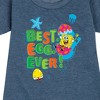 Girls' - SpongeBob SquarePants - Best Egg Ever Graphic Short Sleeve Fleece Dress - 2 of 4