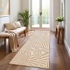 Runner Rug, Modern Minimalist Arched Lines Carpet, Machine Washable Area Rug Pet Friendly for Hallway, Kitchen, Bathroom - 2 of 4