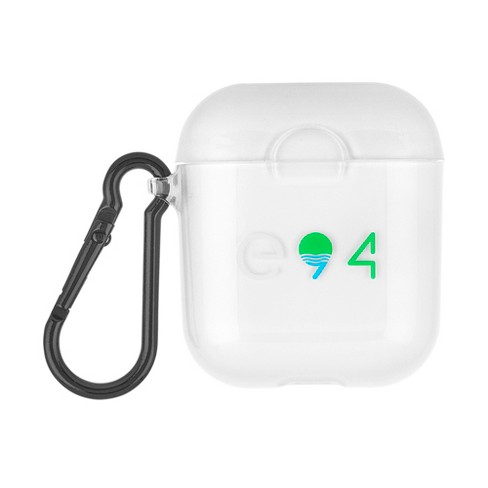 オーディオ機器 ヘッドフォン Case-Mate Eco94 Hookups with Carabiner Clip Case for Apple Airpods -  Eco-Clear