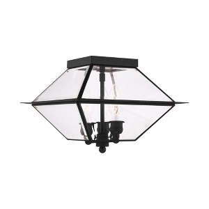 Livex Lighting Westover 3 - Light Flush Mount in  Black - 1 of 1