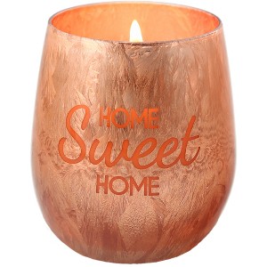 Pavilion Gift Company - Home - 10 oz - 100% Soy Wax Electroplated Candle Scent: Fresh Cotton - Flame Candles - 1 of 4