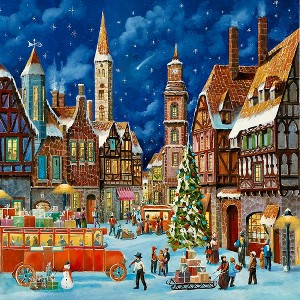 Sunsout Christmas Square 500 pc Christmas Jigsaw Puzzle 60750 - 1 of 4