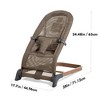 Grungis Ergonomic Baby Bouncer,Foldable Baby Bouncer Seat with 3 Height Adjustments,Portable Newborn Rocker for Babies 0-6 Months Mesh - 3 of 4