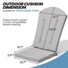 Crestlive Products Adirondack Chair Cushion 50 inch Thickening Waterproof Fade Resistant - 2 of 4