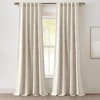 Lush Decor Boho Stripe Clip Jacquard Window Panels Neutral/Brown Pair 42x84 - 2 of 4