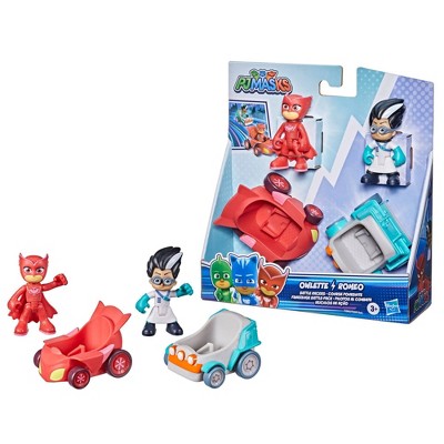 PJ Masks Owlette vs Romeo Battle Racers