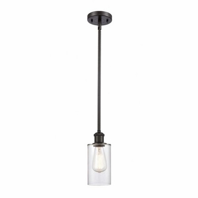 Clymer - 1 Light Mini Pendant In Art Deco Style-10 Inches Tall and 3.88 Inches Wide