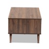 1 Drawer Naoki Two-Tone Wood Coffee Table Gray/Walnut - Baxton Studio: Modern Rectangular Particle Board Table with Shelf - image 4 of 4