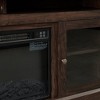 TV Stand For TV Up To 65", Media Entertainment Center Console Table With 18" Electric Fireplace Heater, Open Storage Shelves And Cabinets For Home - 4 of 4
