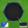 KWPZQEB Trampoline for Kids, Outdoor Kids Trampoline w/ Safety Enclosure & Ladder, Heavy Duty Jumping Mat w/ Basketball Hoop for Backyards, 8/12/14FT - 2 of 4