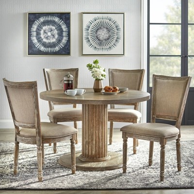 5pc Isla Dining Set Rustic Natural, Bernie And Phyls Dining Room Sets