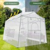 YARDSIGHT 11 x 8.5 FT Walk-in Greenhouse, Portable Pop-up Greenhouse 3 Adjustable Hights Heavy Duty Plant Gardening Canopy with Durable PE Cover - 4 of 4