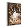 Stupell Industries Ghost in Floral Pumpkin Patch Floating Frame Canvas Art - 2 of 4