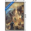 Trends International Justice League vs. Godzilla vs. Kong - Street Battle Framed Wall Poster Prints - 3 of 4