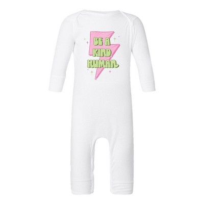 The Juniper Shop Be A Kind Human Lightning Bolt Baby Romper