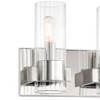 Minka Lavery Modern Wall Light Chrome Hardwired 18" 3-Light Fixture Clear Glass Shade for Bathroom Vanity Living Room Hallway - 3 of 3
