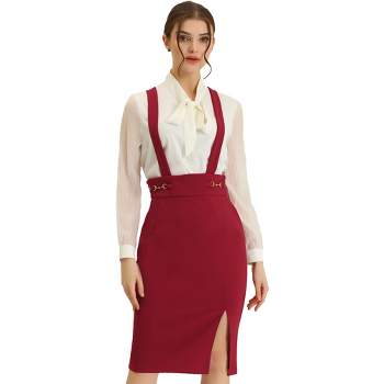 Women's Suspender Skirt High Waist Dress Shoulder Straps High