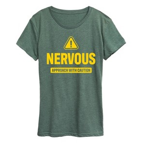 Women's - Instant Message - Nervous Short Sleeve Graphic T-Shirt - 1 of 4