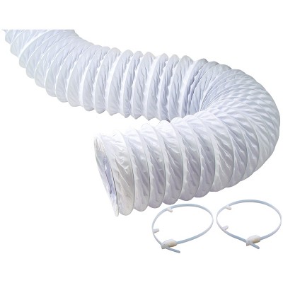 No Brand Vinyl Vent Duct Kit, 5 Ft. in White, Size: 5ft