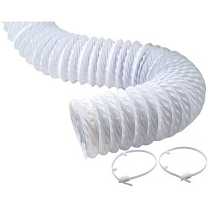 No Brand Vinyl Vent Duct Kit, 5 Ft. in White, Size: 5ft - 1 of 1