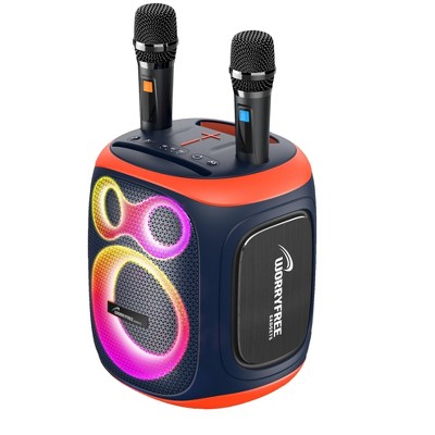 Worryfree Gadgets 120W Portable Bluetooth Party Speaker with Two Microphones