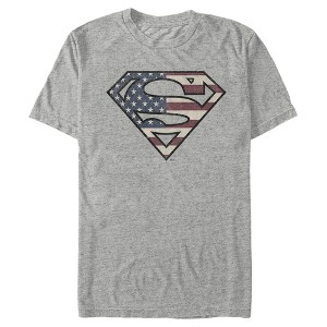 Men's Superman Vintage American S Logo T-Shirt - 1 of 4