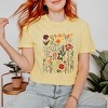 Simply Sage Market Women's Vintage Pressed Flowers Short Sleeve Garment Dyed Tee - 2 of 4