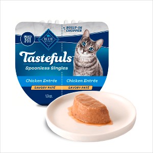 Blue Buffalo Tastefuls Spoonless Singles Chicken Entree Pate Adult Dry Cat Food - 2.6oz - 1 of 4