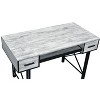 CAVINAS Home Office Desk Morden Writing Desk with 2 Storage Drawers and Keyboard Tray for Work - 4 of 4